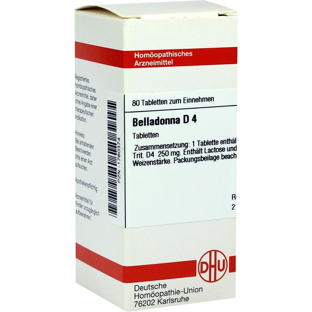 BELLADONNA D 4  80 St Tabletten