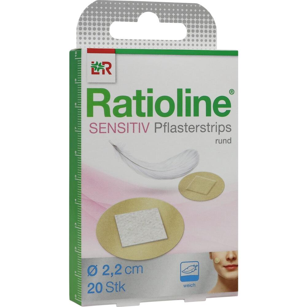 RATIOLINE sensitive Pflasterstrips rund 20 St Pflaster