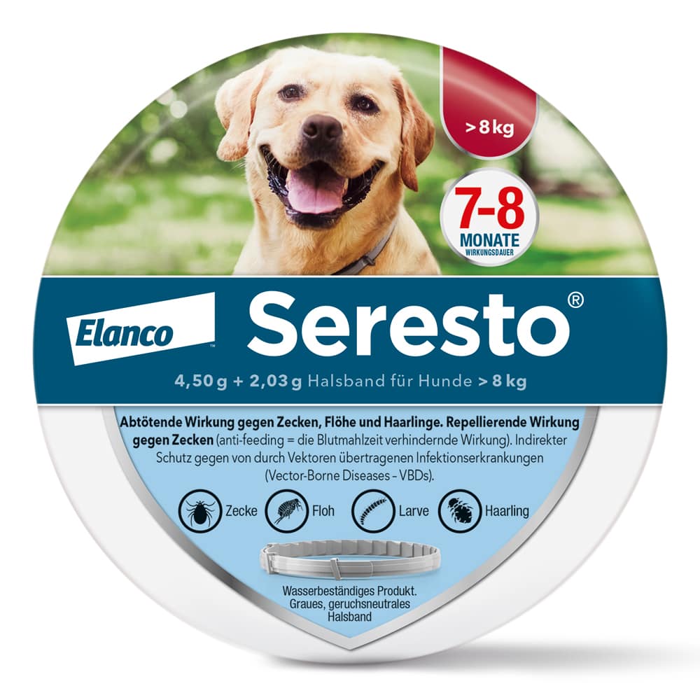 Seresto Halsband für große Hunde ab 8 kg 1 St Halsband