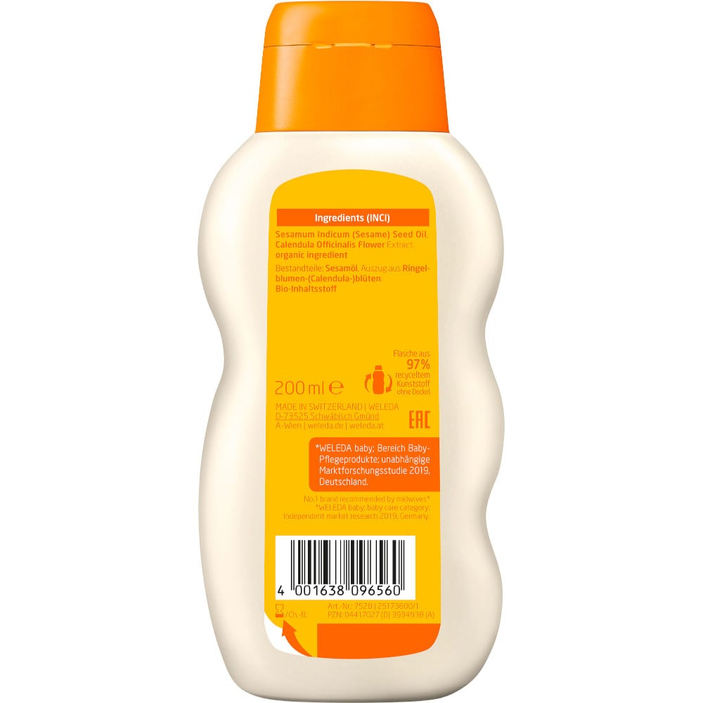 Weleda Baby Pflegeöl Calendula Parfümfrei 200 ml Öl