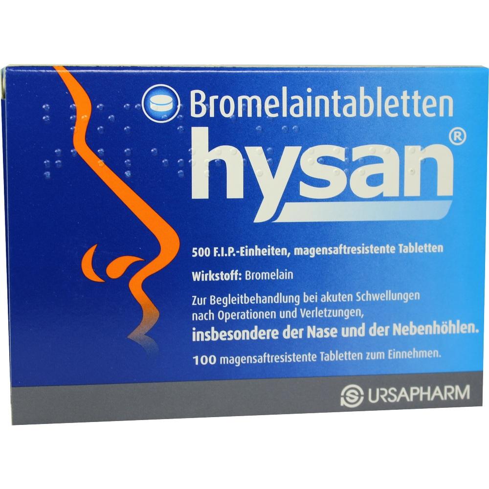 Bromelaintabletten hysan 100 St Tabletten magensaftresistent