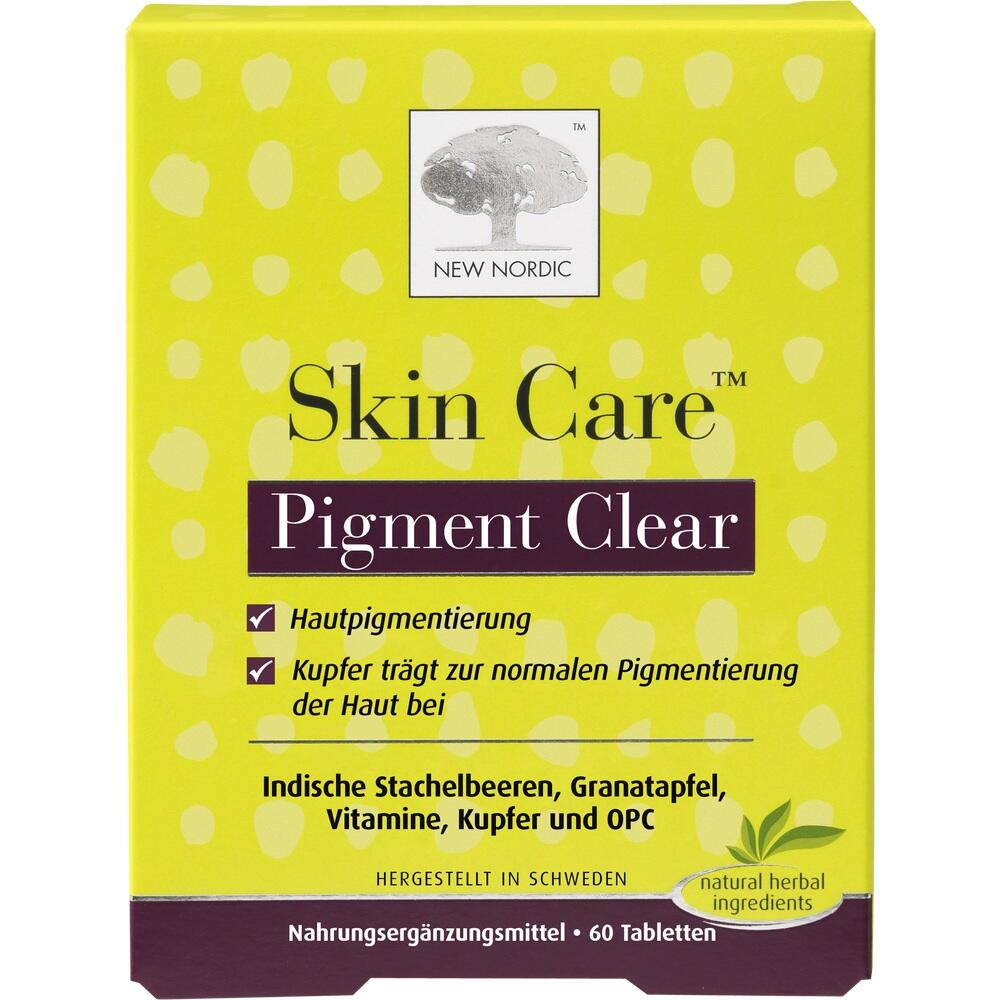 NEW NORDIC Skin Care Pigment Clear 60 St Tabletten