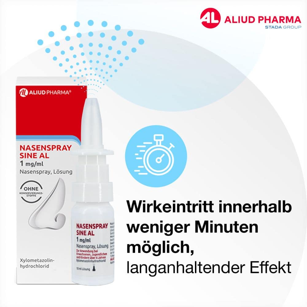 Nasenspray sine AL 1 mg / ml bei Schnupfen