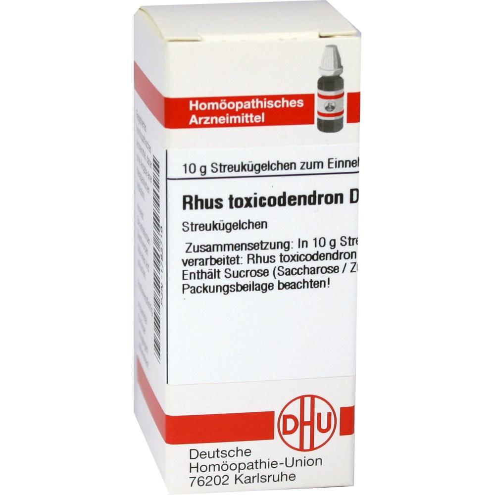 RHUS TOXICODENDRON D 4 Globuli 10 g Globuli