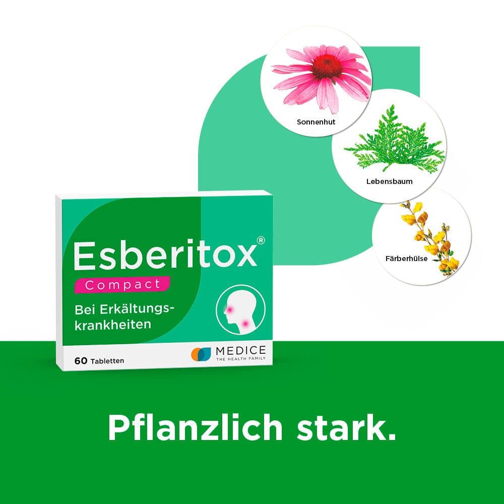 Esberitox COMPACT Tabletten bei Erkältungskrankheiten 60 St Tabletten