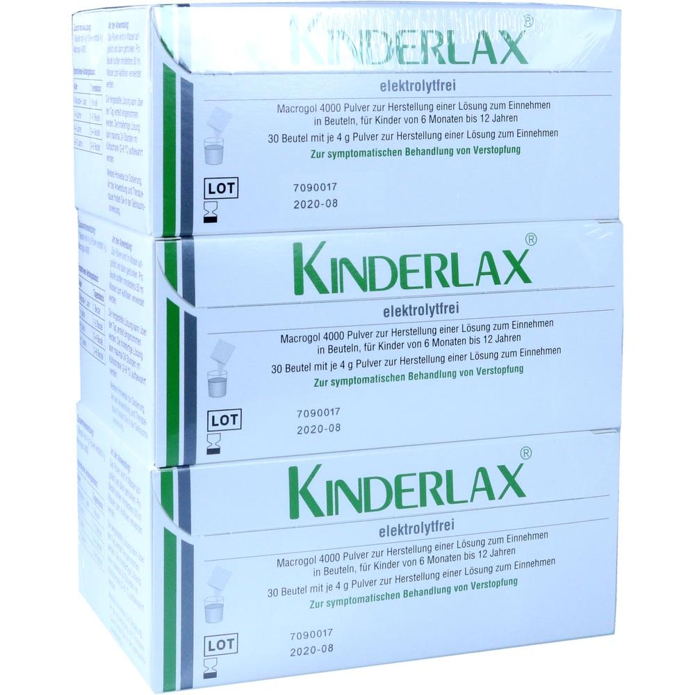 KINDERLAX elektrolytfrei Plv.z.Her.e.Lsg.z.Einn. 3X30 St Pulver zur Herstellung einer Lösung zum Einnehmen