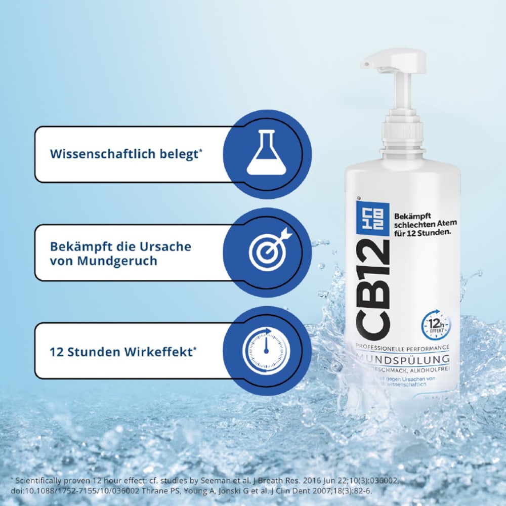 CB12 MUNDSPÜLUNG MINZGESCHMACK, ALKOHOLFREI 1000 ml Spüllösung