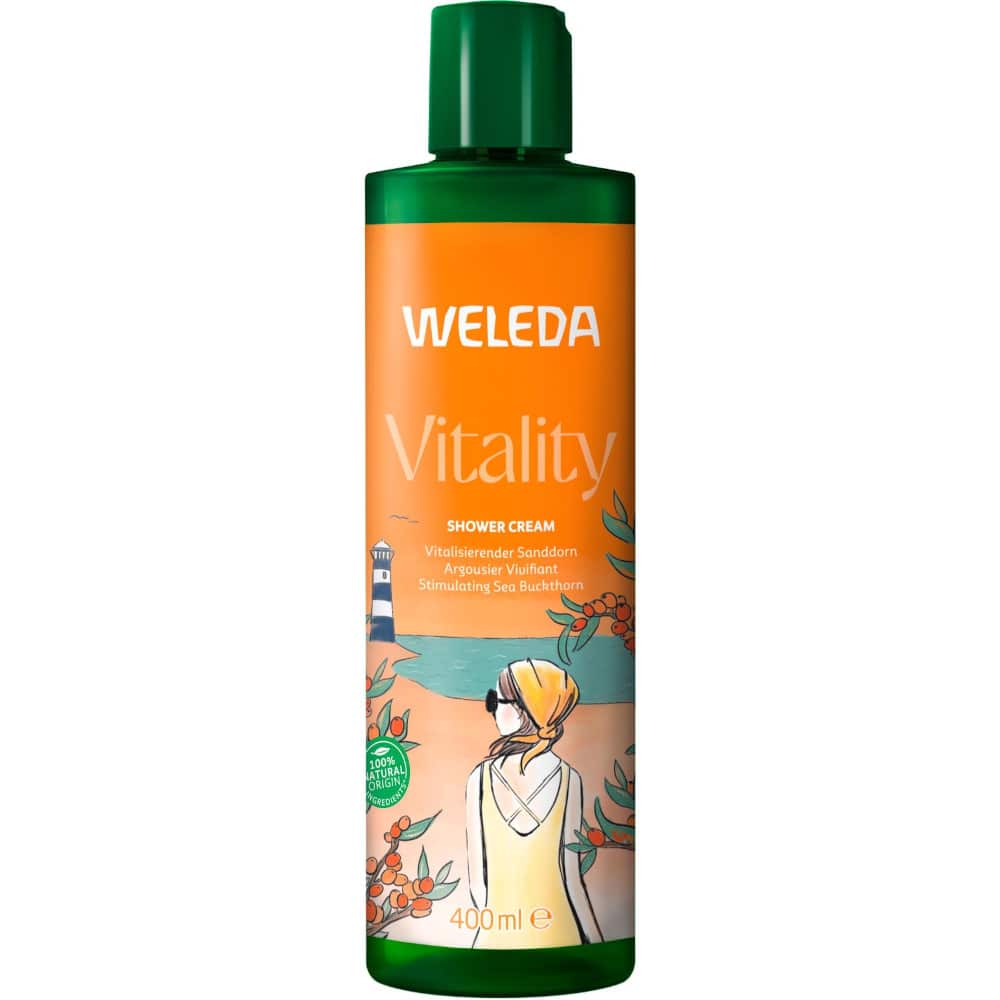 WELEDA Vitality SHOWER CREAM Sanddorn 400 ml Duschgel