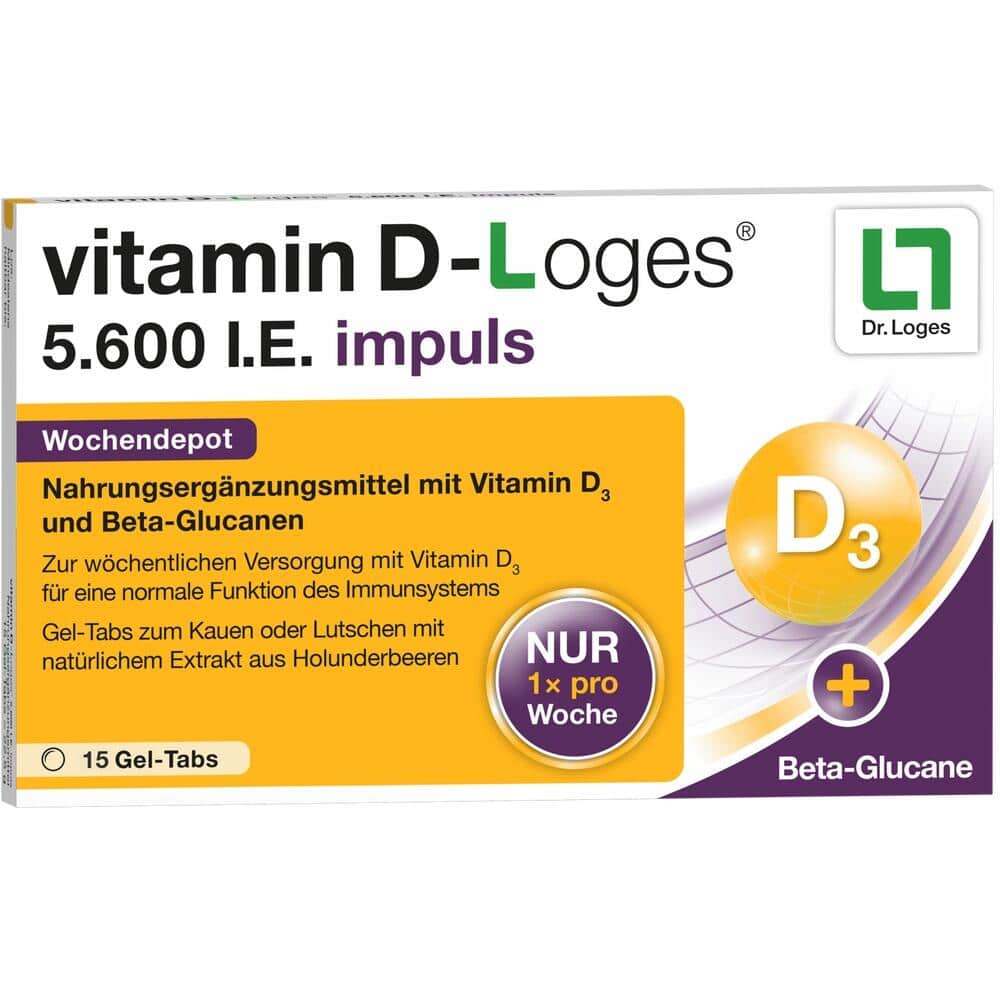 vitamin D-Loges 5.600 I.E. Impuls 15 St Kautabletten