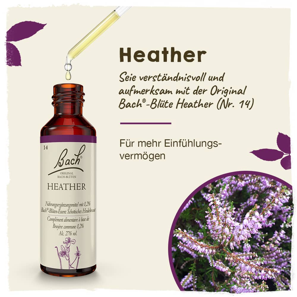 BACHBLÜTEN Original Heather Nr.14 20 ml Tropfen
