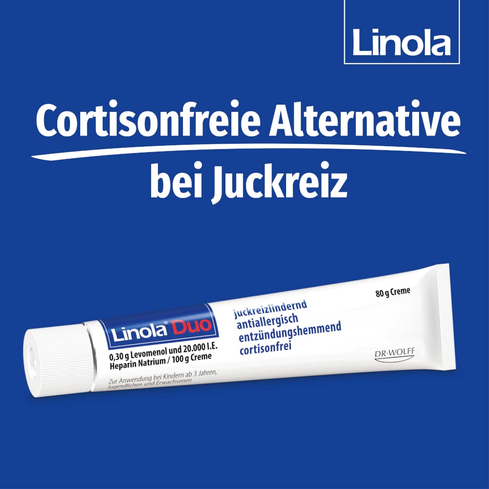 Linola Duo - Cortisonfreie Creme gegen Juckreiz 80 g Creme