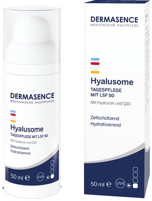 DERMASENCE Hyalusome Tagespflege mit LSF 50 50 ml Emulsion