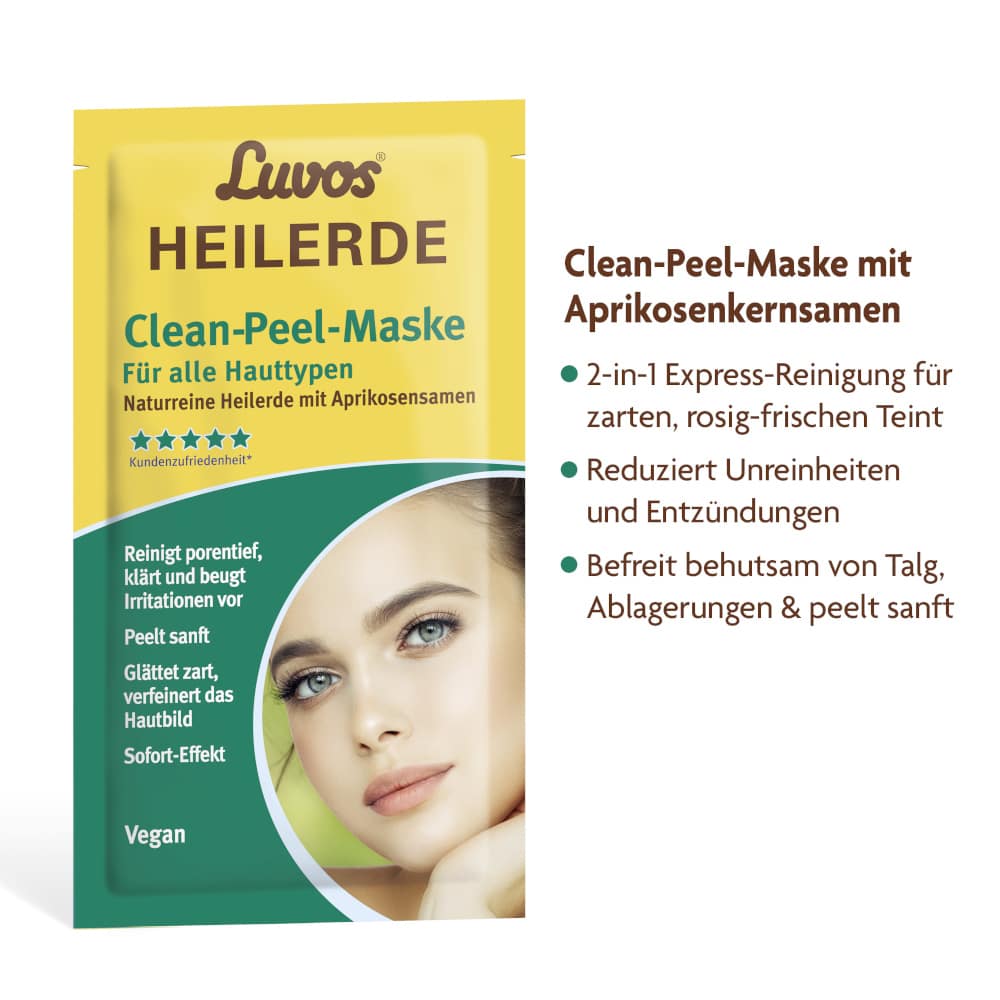 Luvos HEILERDE Clean-Peel-Maske 2X7.5 ml Gesichtsmaske