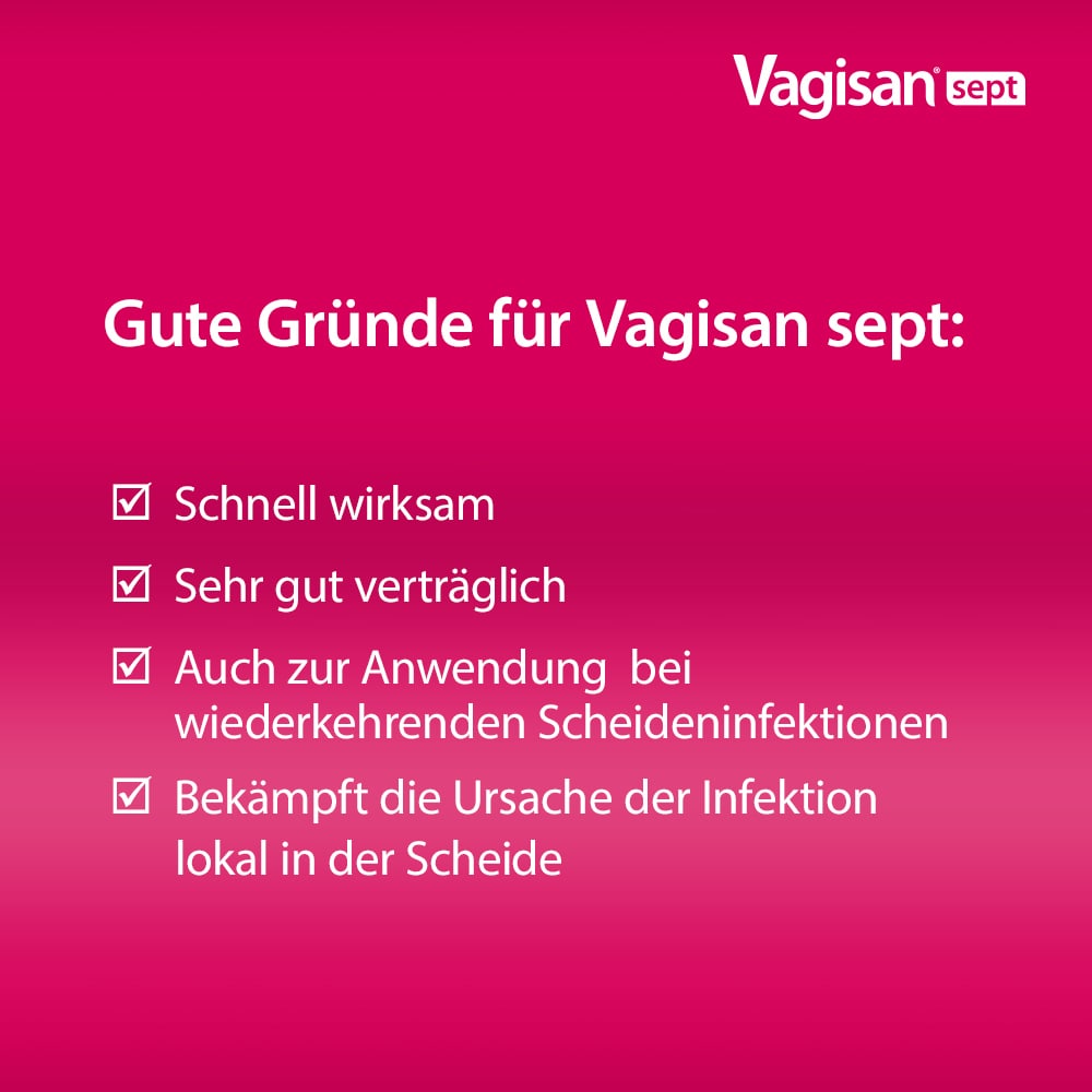 Vagisan sept Vaginalzäpfchen  10 St Vaginalsuppositorien