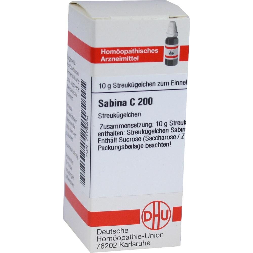 SABINA C 200 Globuli 10 g Globuli