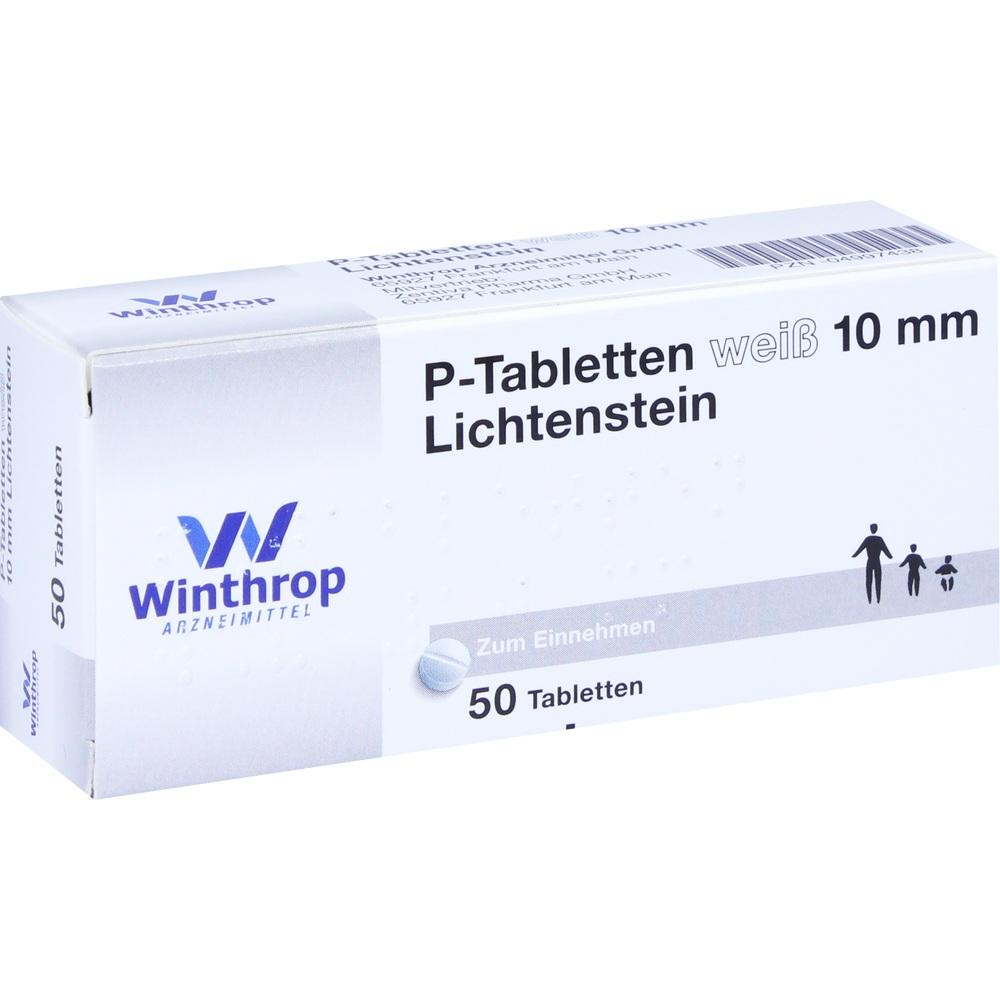 P TABLETTEN weiß 10 mm 50 St Tabletten