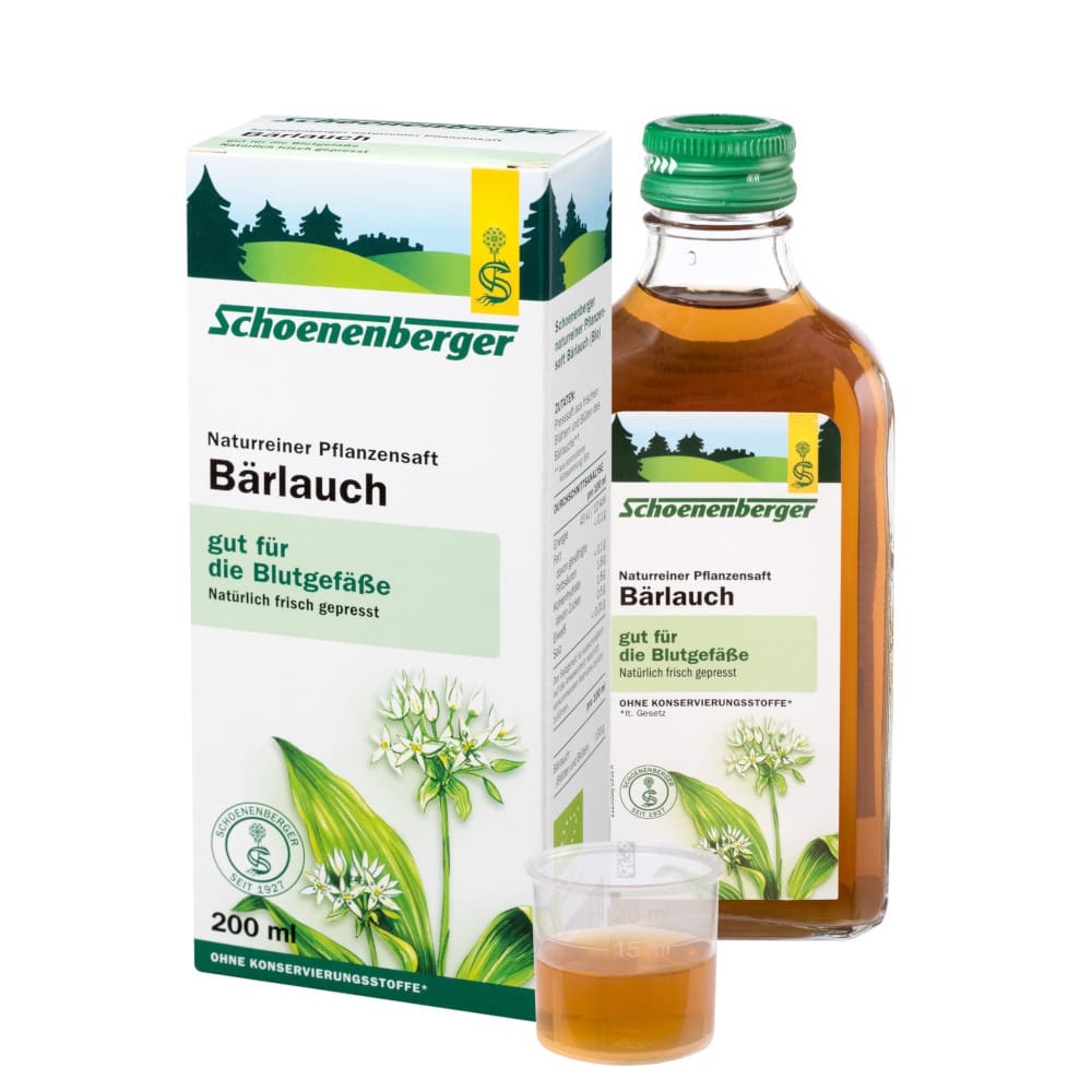 Schoenenberger Naturreiner Pflanzensaft Bärlauch 200 ml Saft