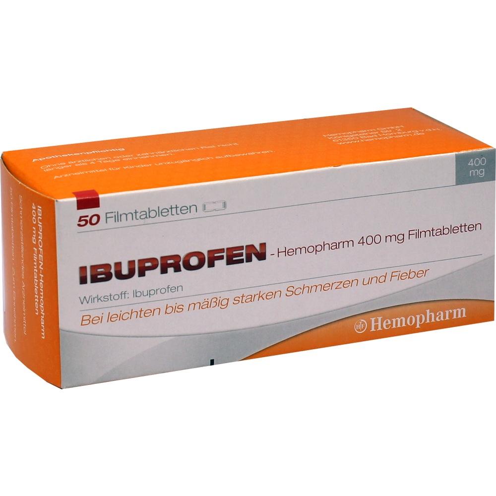 Ibuprofen-Hemopharm 400mg 50 St Filmtabletten
