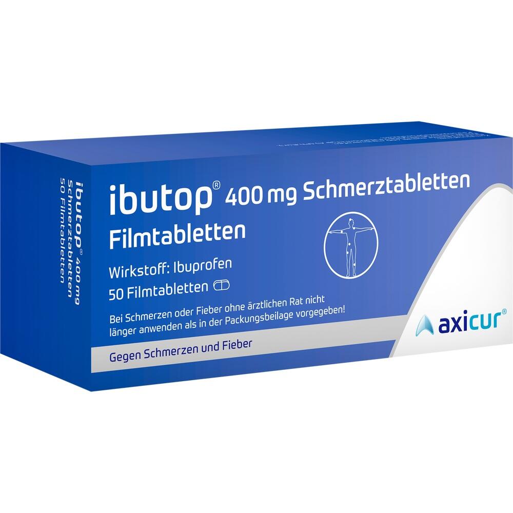 ibutop 400 mg bei Kopfschmerzen, Zahnschmerzen, Regelschmerzen und Fieber 50 St Filmtabletten