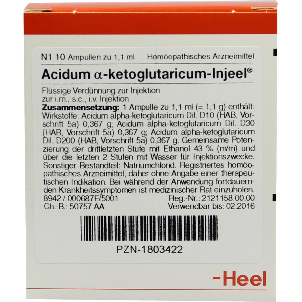 ACIDUM ALPHA KETOGLUTARICUM Injeel Ampullen 10 St Ampullen