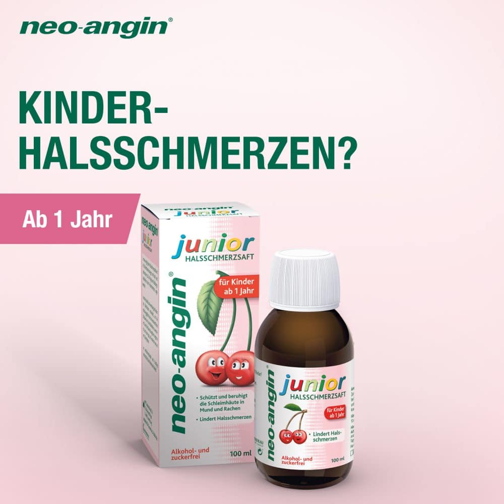 neo angin Junior Halsschmerzsaft Doppelpack 2X100 ml Saft