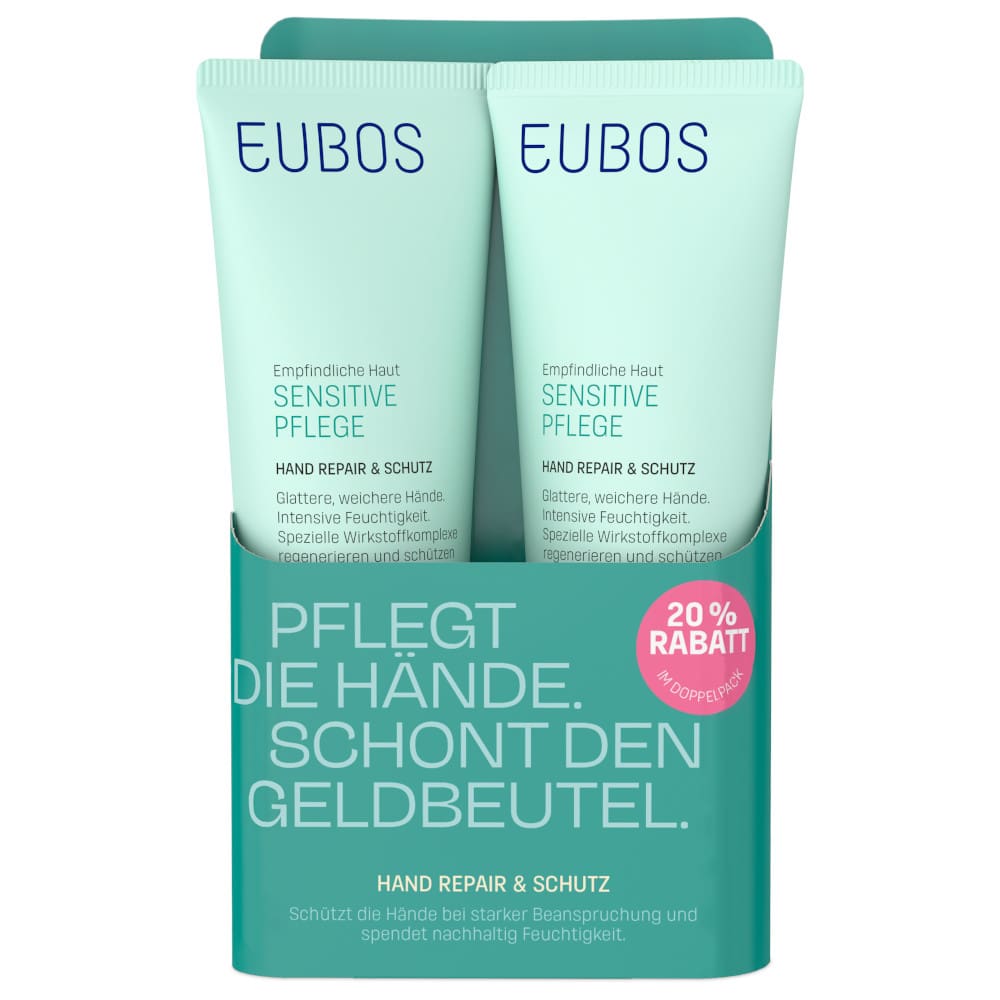 EUBOS SENSITIVE PFLEGE Hand Repair & Schutz 2X75 ml Creme
