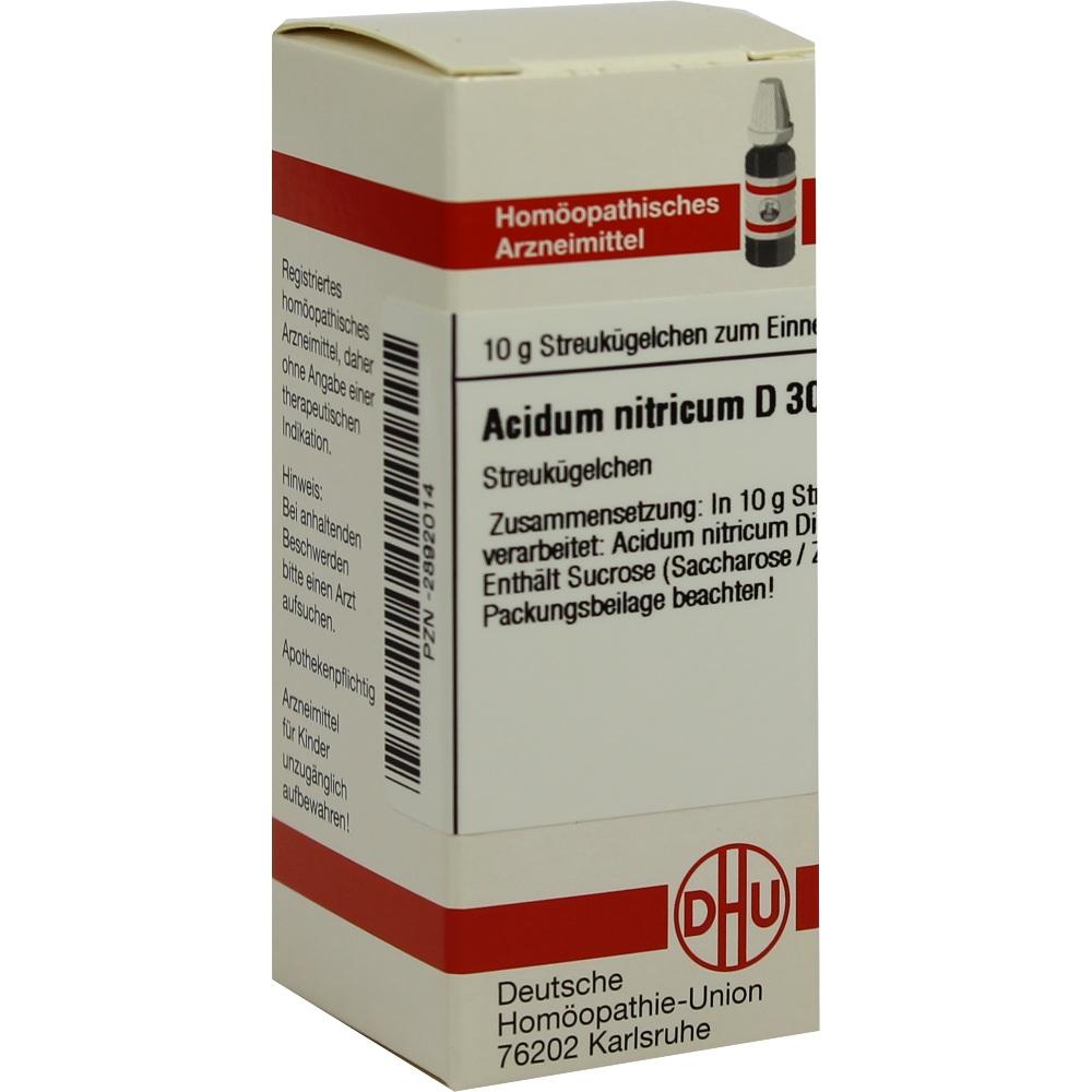 ACIDUM NITRICUM D 30 Globuli 10 g Globuli