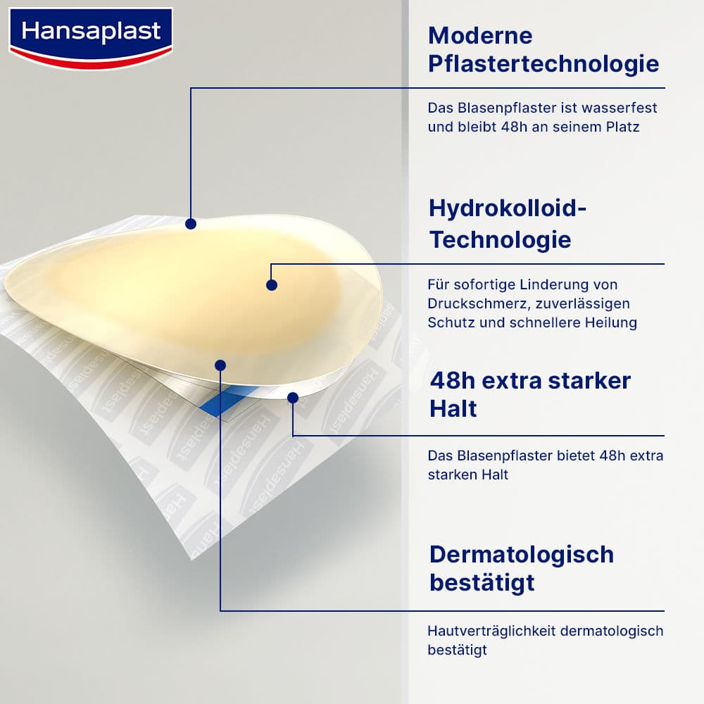 Hansaplast footexpert SOS Mix Pack Blasenpflaster 6 St Pflaster