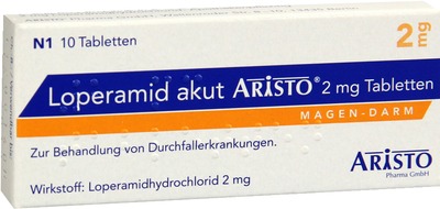 Loperamid akut Aristo 2mg 10 St Tabletten