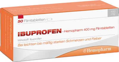 Ibuprofen-Hemopharm 400mg 50 St Filmtabletten