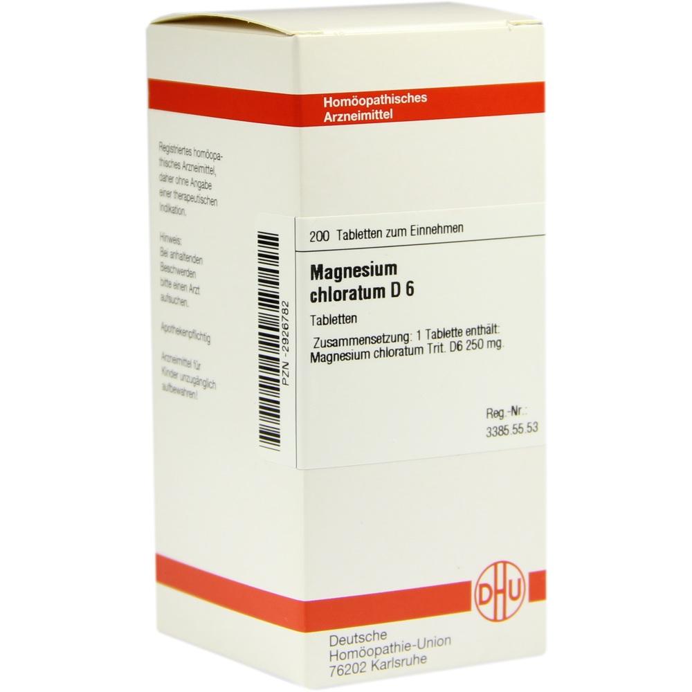 MAGNESIUM CHLORATUM D 6 Tabletten 200 St Tabletten