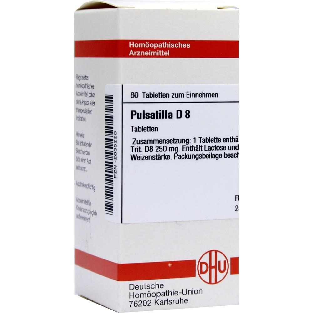 PULSATILLA D 8 Tabletten 80 St Tabletten