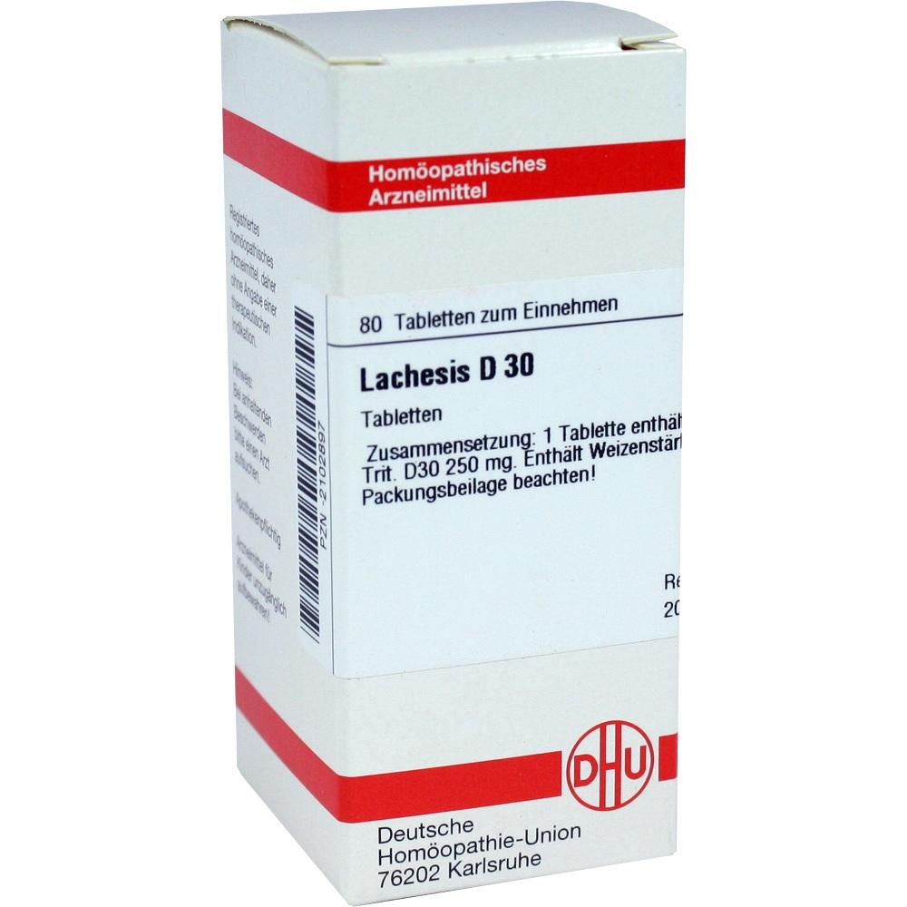 LACHESIS D 30 Tabletten 80 St Tabletten