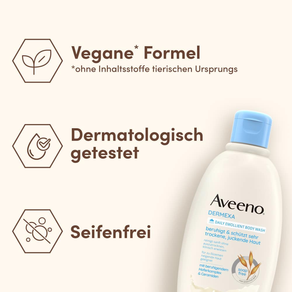 Aveeno Dermexa Emollientien Duschcreme 300 ml Duschgel
