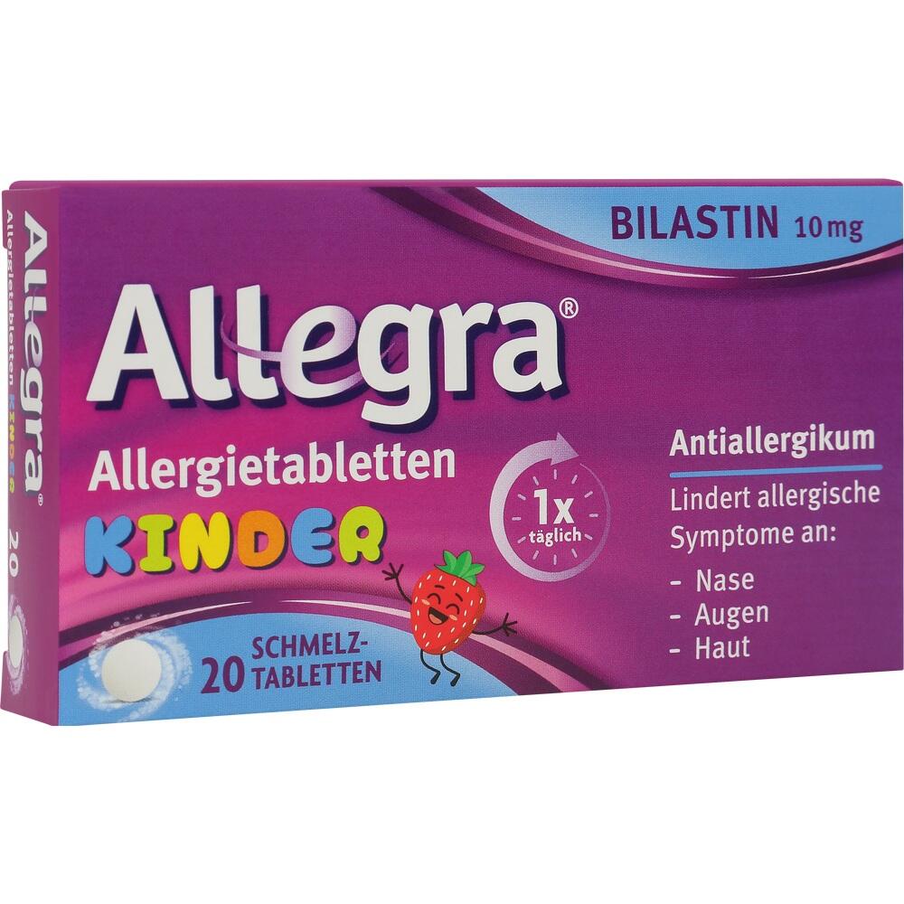Allegra Allergietabletten KINDER 10 mg 20 St Schmelztabletten