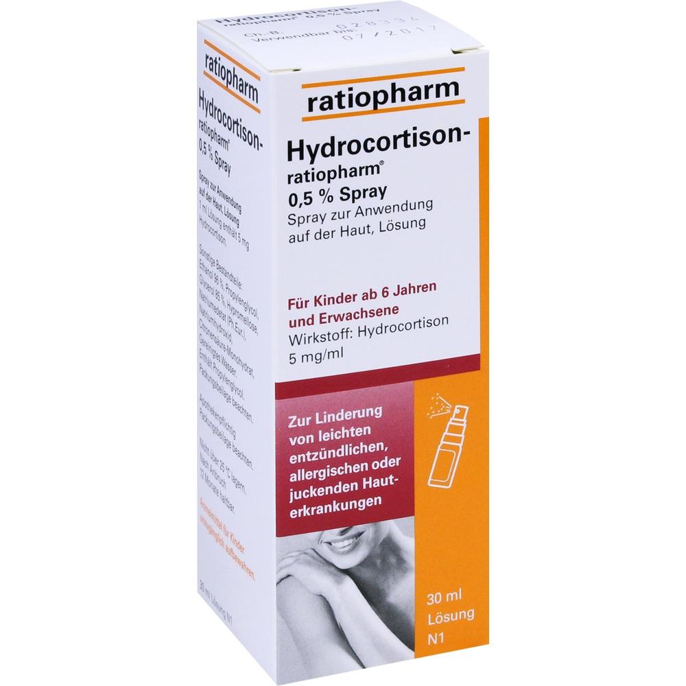 Hydrocortison-ratiopharm 0,5 %, Spray 30 ml Spray