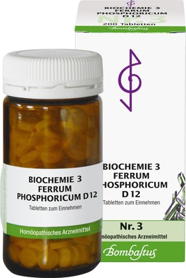 BIOCHEMIE 3 Ferrum phosphoricum D 12 Tabletten 200 St Tabletten