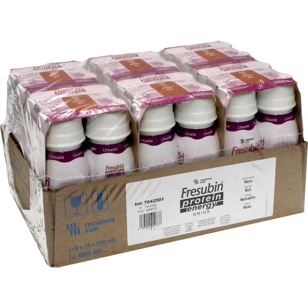 Fresubin Protein Energy DRINK Trinknahrung Nuss 6X4X200 ml Lösung
