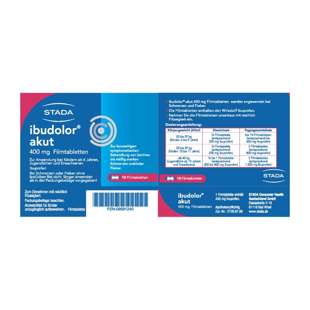ibudolor akut 400mg 10 St Filmtabletten