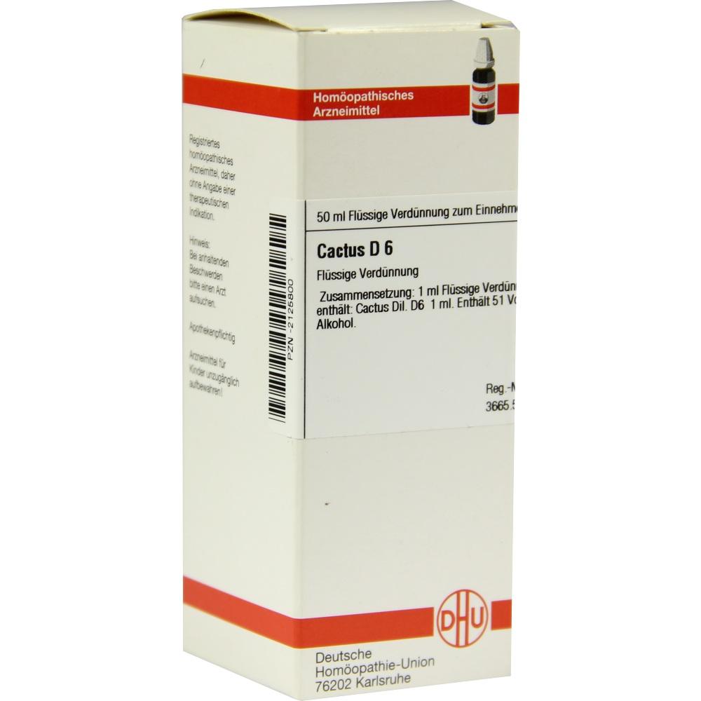 CACTUS D 6 Dilution 50 ml Dilution