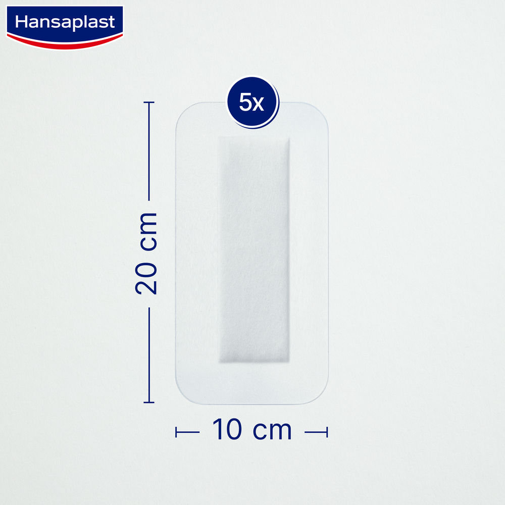 Hansaplast AQUA PROTECT 4XL STERILE 10 x 20 cm 5 St Pflaster
