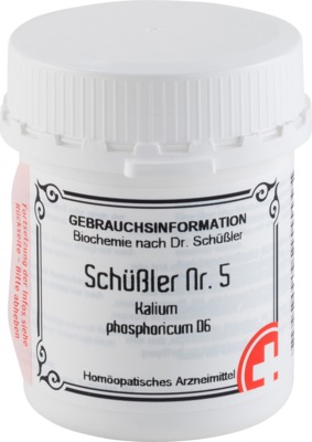 SCHÜSSLER Nr.5 Kalium phosphoricum D 6 Tabletten 400 St Tabletten