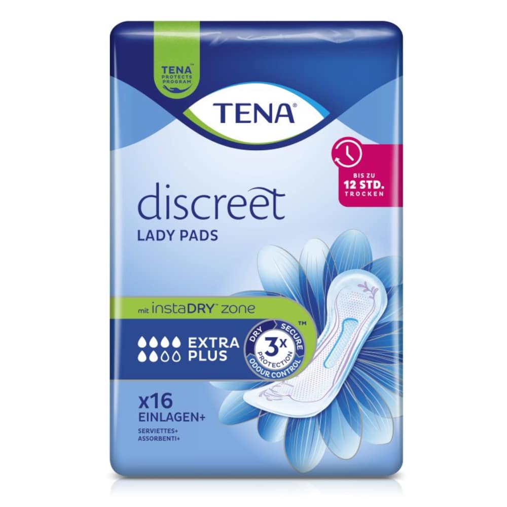 TENA Lady Discreet Extra Plus Inkontinenz Einlagen 6X16 St Binden
