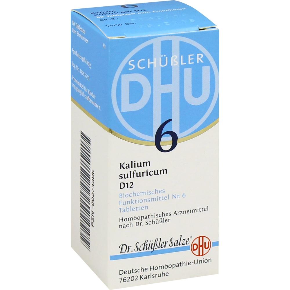 DHU Schüßler-Salz Nr. 6 Kalium sulfuricum D12   80 St Tabletten