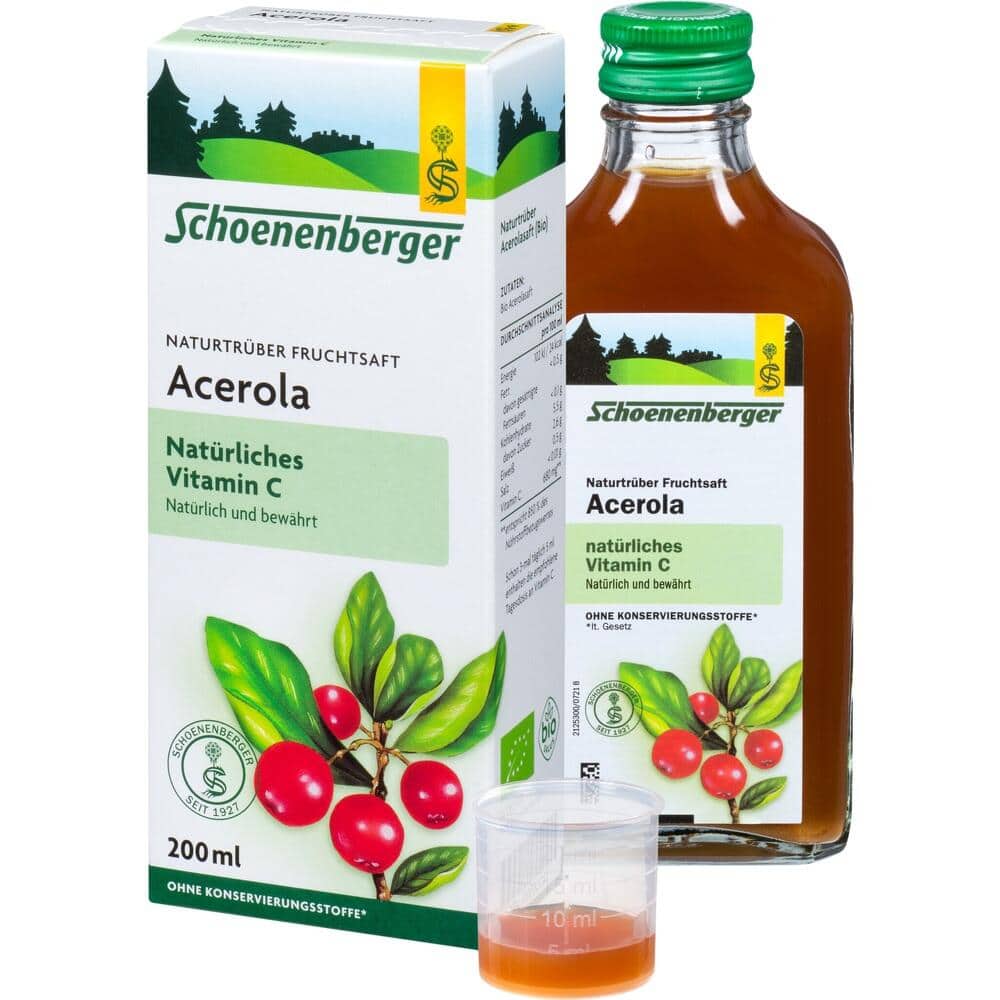 Schoenenberger Naturtrüber Fruchtsaft Acerola  200 ml Saft