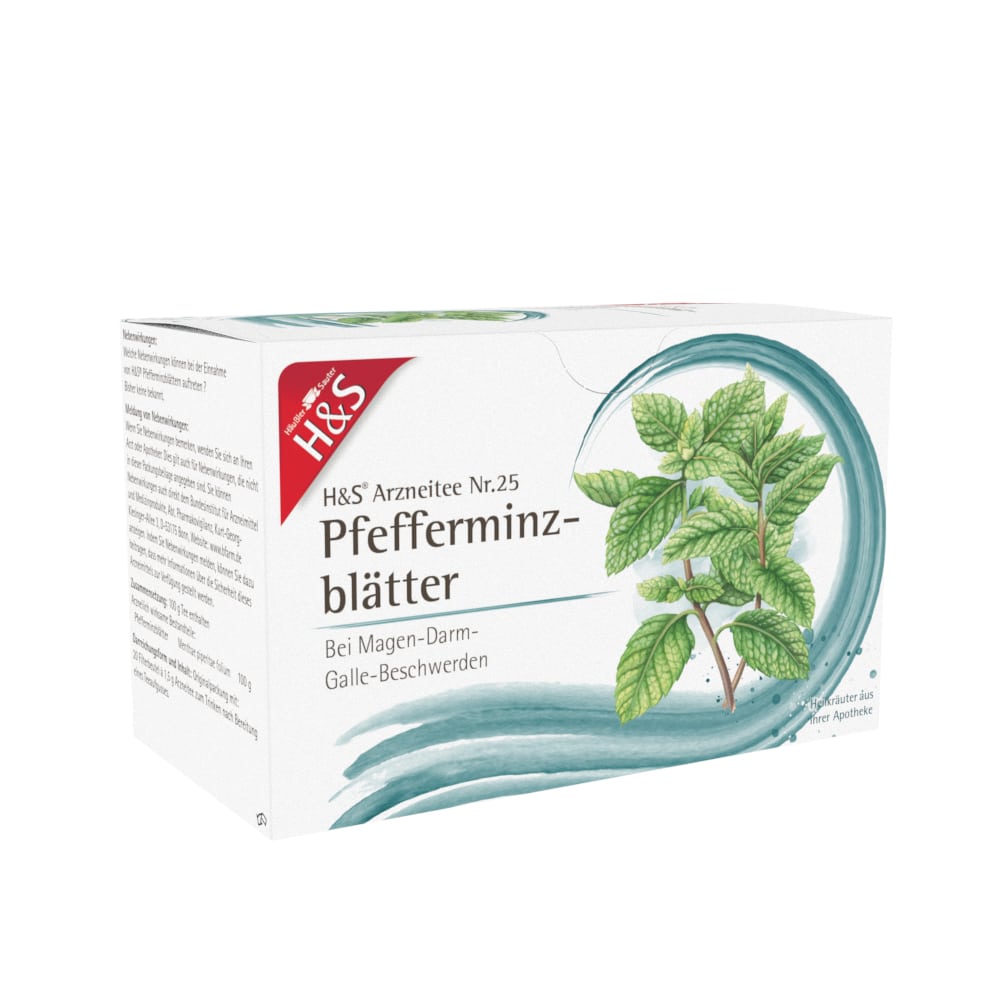 H&S Arzneitee Pfefferminzblätter 20X1.5 g Filterbeutel