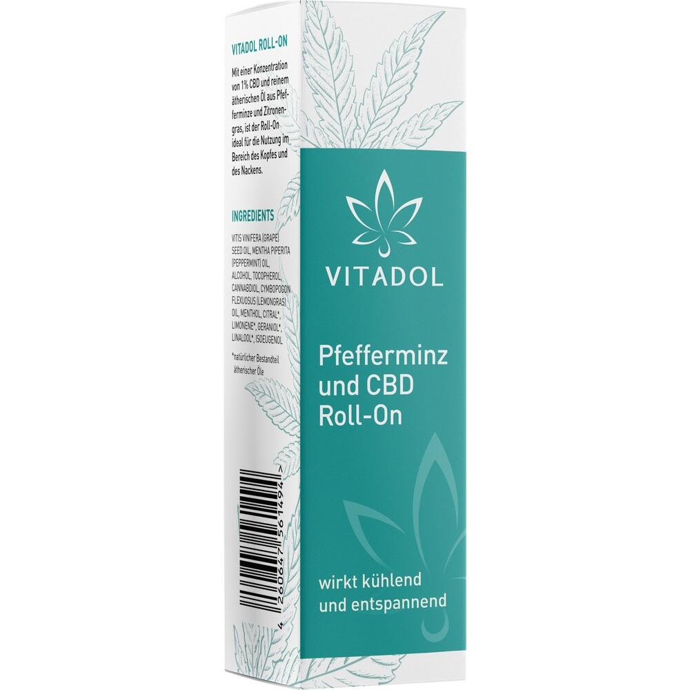 VITADOL Pfefferminz und CBD Roll-On 10 ml Öl