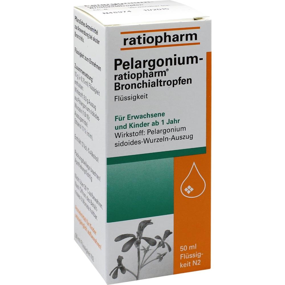 Pelargonium-ratiopharm Bronchialtropfen 50 ml Flüssigkeit