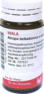 ATROPA Belladonna e Radix D 20 Globuli 20 g Globuli