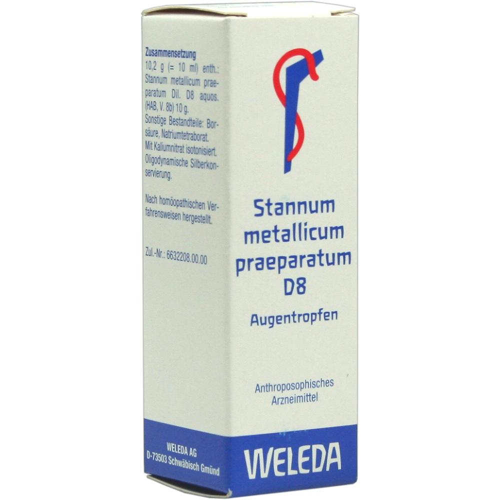WELEDA STANNUM METALLICUM praeparatum D 8 Augentropfen 10 ml Augentropfen